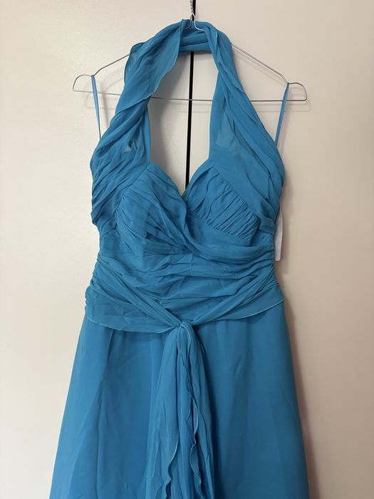 Rochie elegantă de ocazie Higar Novias (Spania) – Albastru Turcoaz (Nouă cu etichetă)