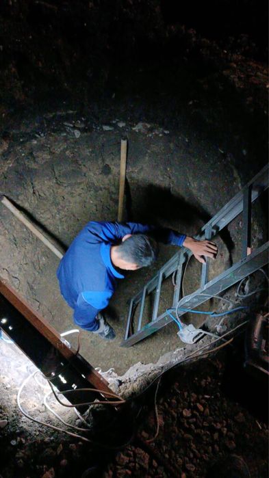 Копаем септик троншеи