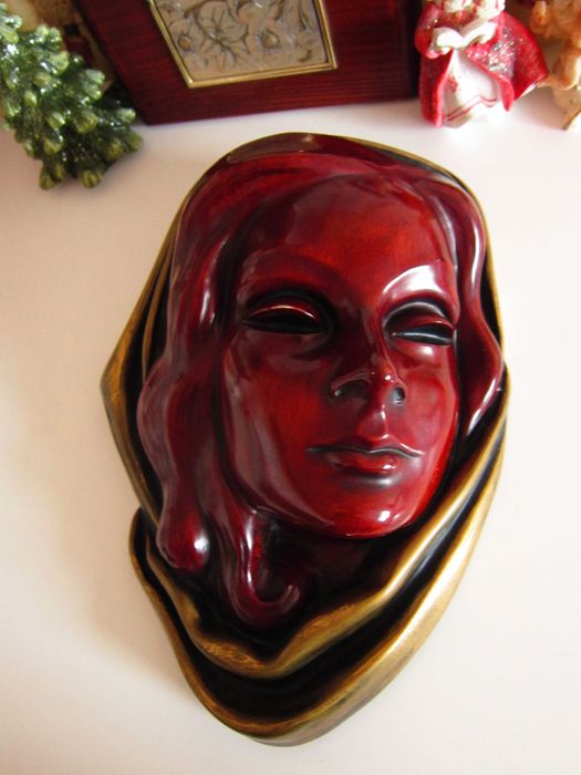 cadou rar Maria Madonna , Achatit handmade Hans Schirmer 1960
