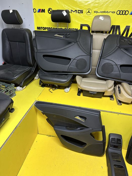 Салон w219 cls черный