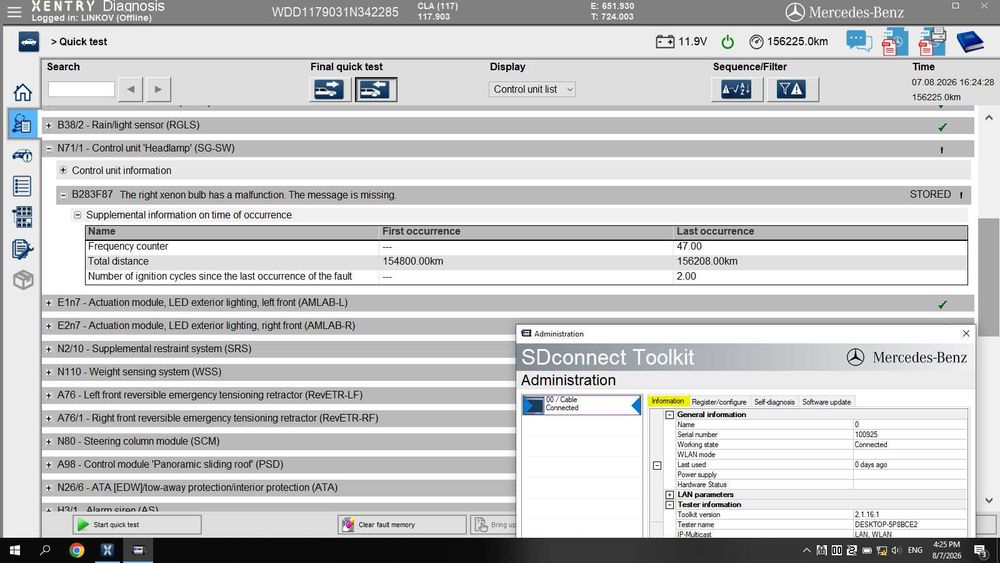 Star C4 DoIP wifi + Dell 5480 + SSD 512 Xentry 03.2026 DAS DTS Monaco Vediamo EPC WIS ASRA Starfinder