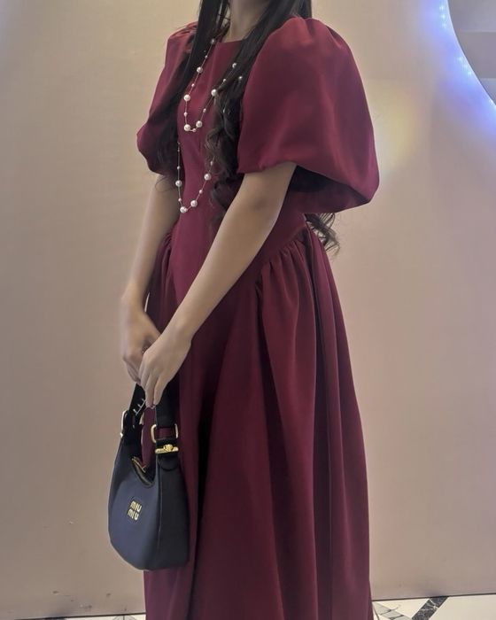 Платье бордовый Тараз