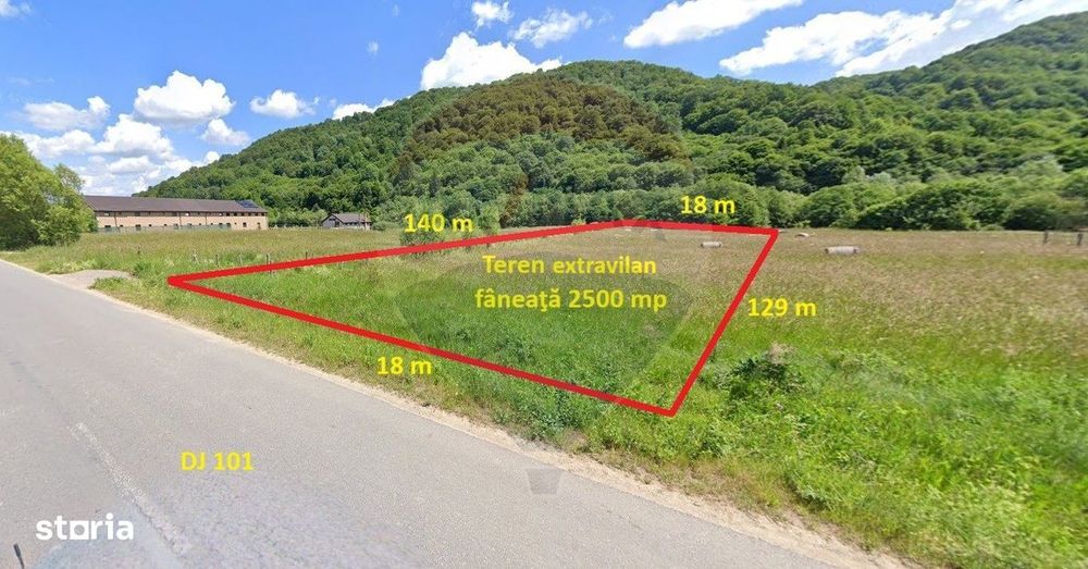 Teren extravilan, 2500 mp, Râşnov, Glăjărie