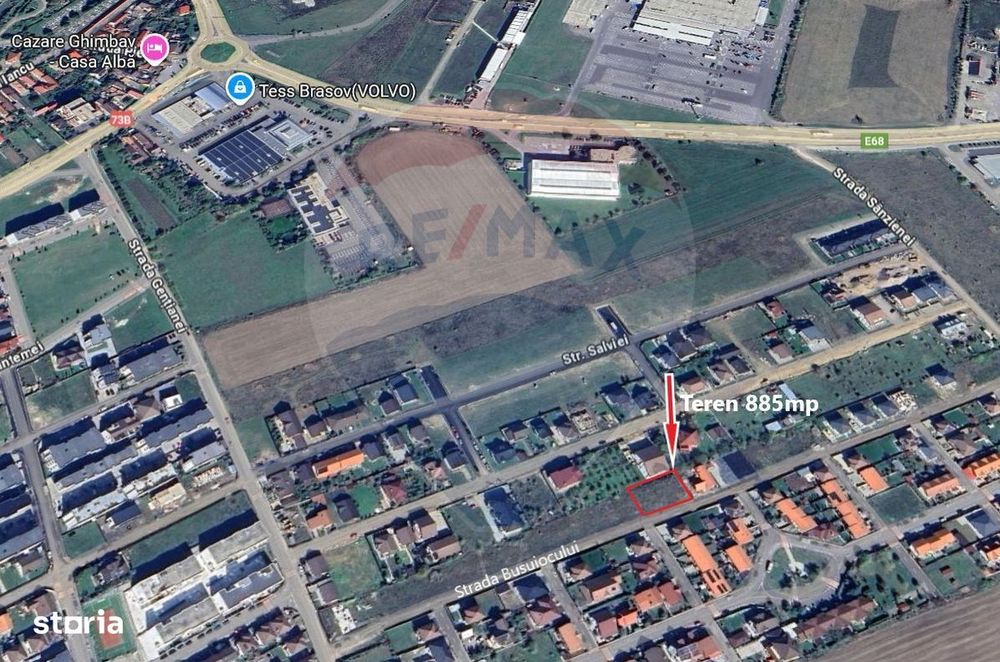 Teren Intravilan | 885 Mp | Ghimbav | View Postăvaru | Comision 0%