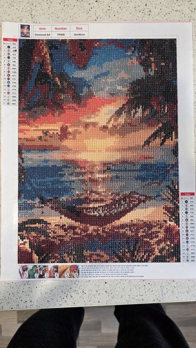 Tablouri cu diamante 5D lucrate manual