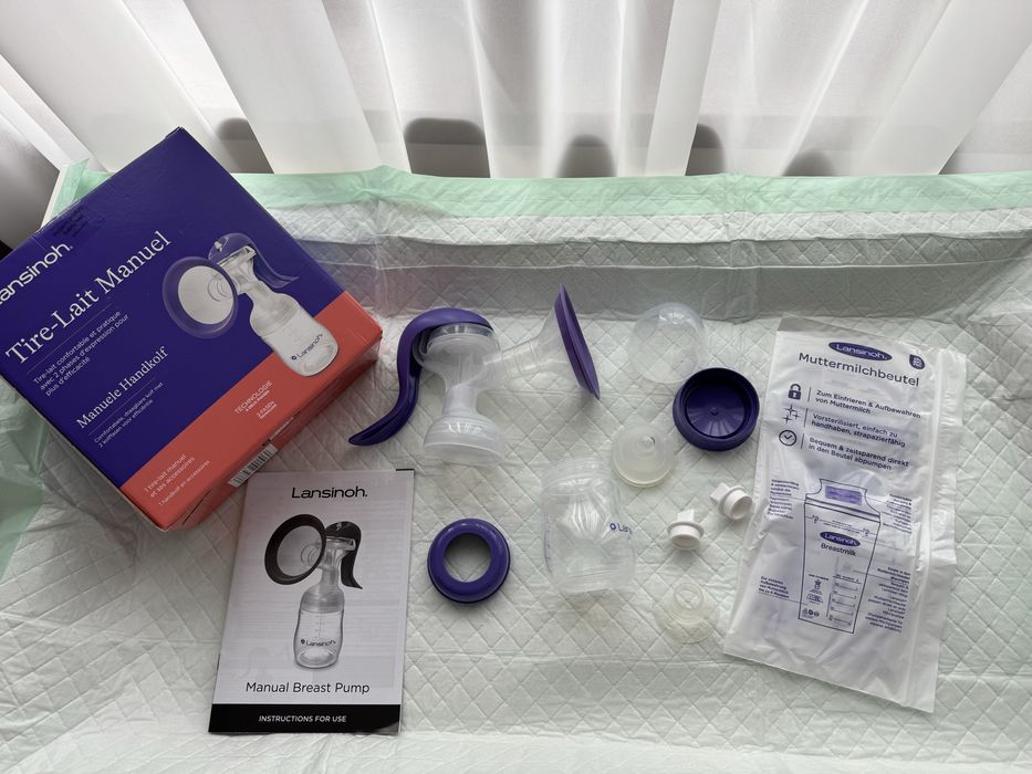 Ръчна помпа Lansinoh, нова, само стерилизирана