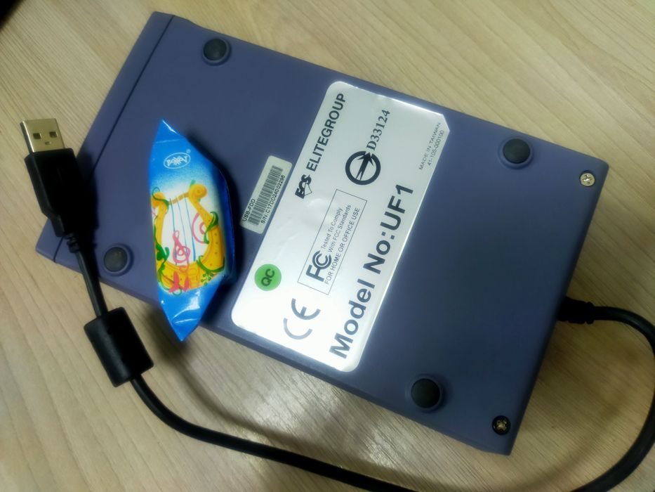 Дисковод внешний 3.5" USB-FDD, FloppyUSB, Ретро