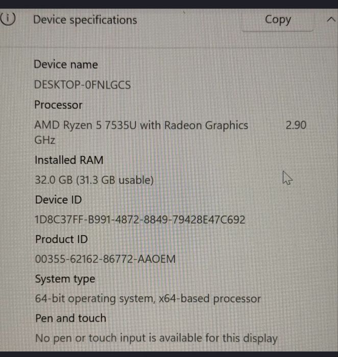 HP Elitebook 645 G11 32gb 1Tb совершенно новый