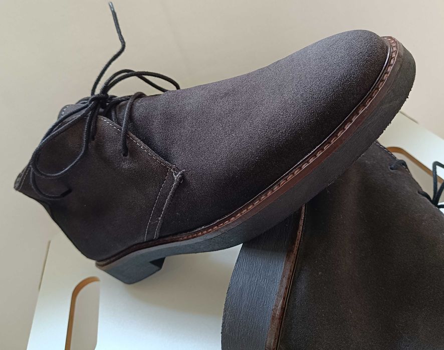 Ghete chukka desert 45 premium Vera Pelle Italy piele naturala moale