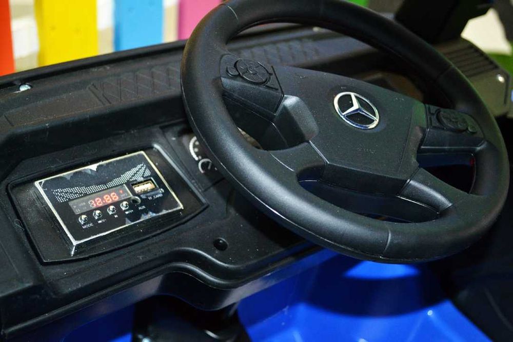 Camion electric Mercedes Actros 4x4 180W 12V 14Ah PREMIUM #Blue