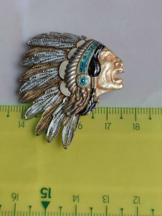 Pandantiv si brosa din argint filigran Indian