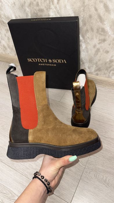 Боти от естествен велур Scotch&Soda