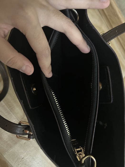кожаная сумка тоут Coach