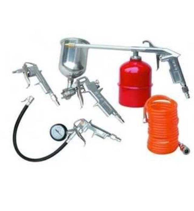 Set aer comprimat pistol pneumatic vopsit furtun 7 piese GS Optimus