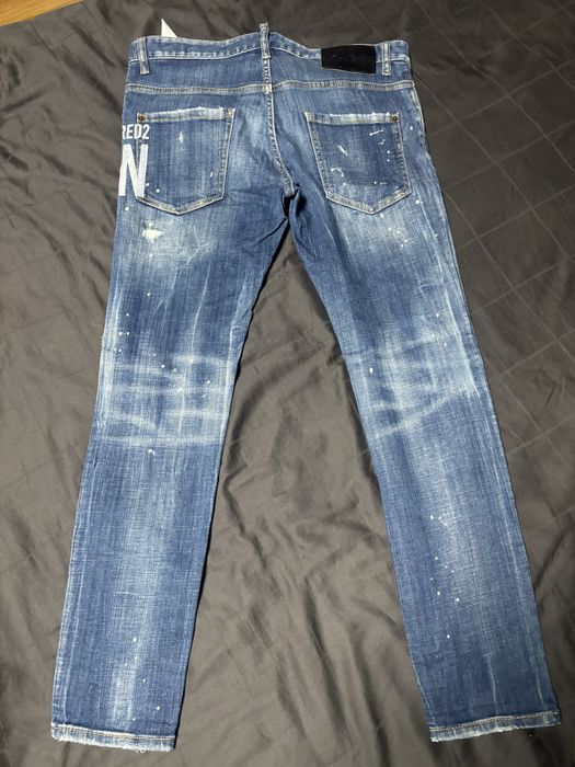 Blugi Dsquared2 ICON Originali - Distressed Denim - Premium
