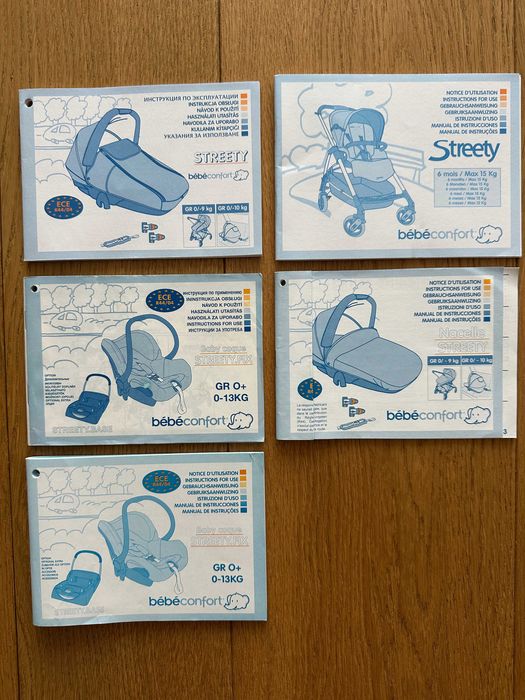 Детска количка Bebe Confort/Maxi-Cosi Streety - комплект с 3 коша!!!