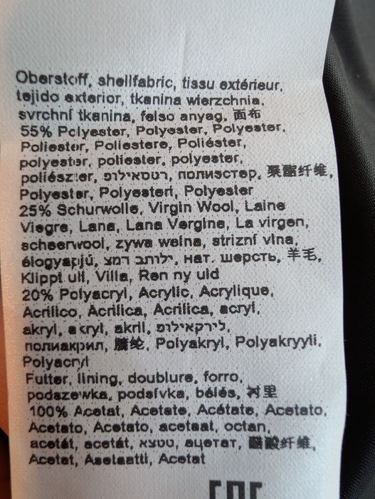 Pardesiu mărimea 42/M cu lână