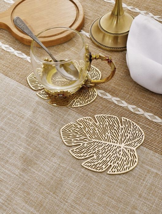 Set elegant suporturi pentru pahare/cesti - 6 bucati