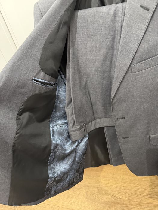 Costum slim fit barbati cu lana DS diasim style Romania