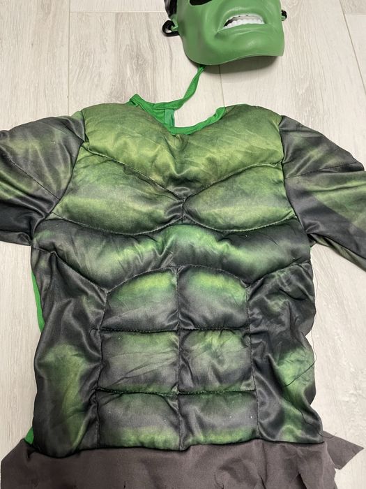 Hulk Verde Costum Carnaval  cu Masca