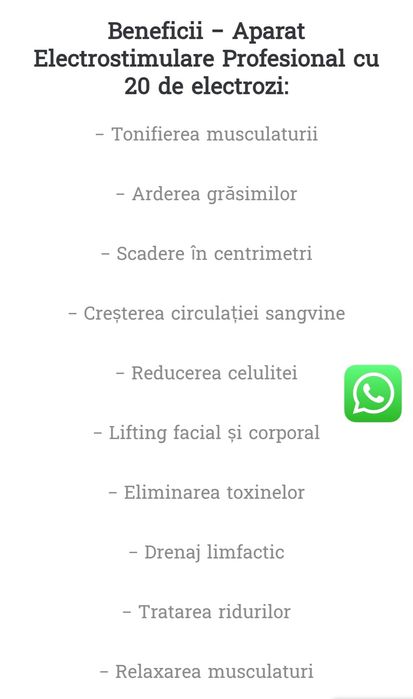 Aparat Electrostimulare musculară