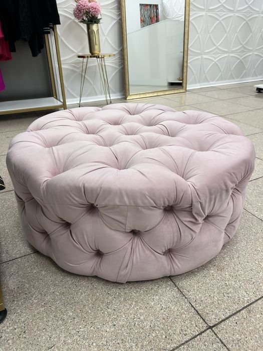 Табуретка луксозна кръгла