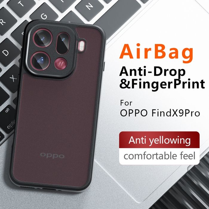 Oppo Find X9,X9 pro ударо-устойчив кейс с матов гръб