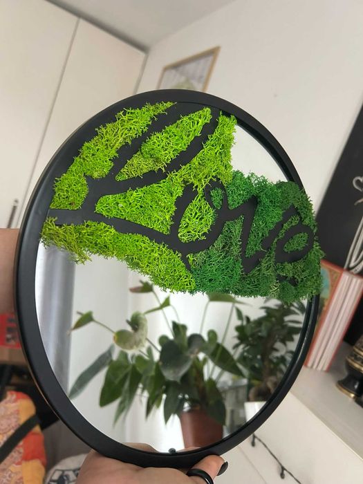 Ръчно изработени картини от скандинавски мъх и естествени материали