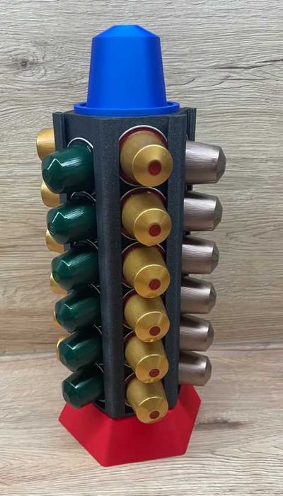 Suport capsule pentru espressor Nespresso, Dolce Gusto, Tassimo 3D