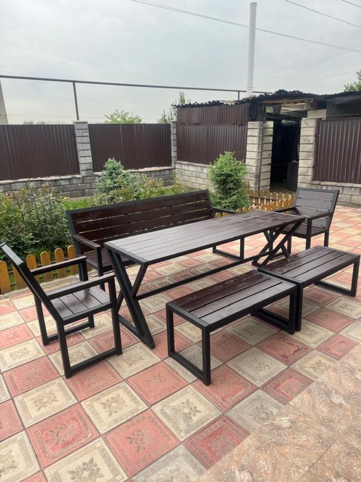 Комплект скамья и стол