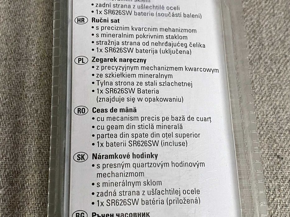 Ceasuri de mână quartz unisex, noi sigilate, curea piele neagră
