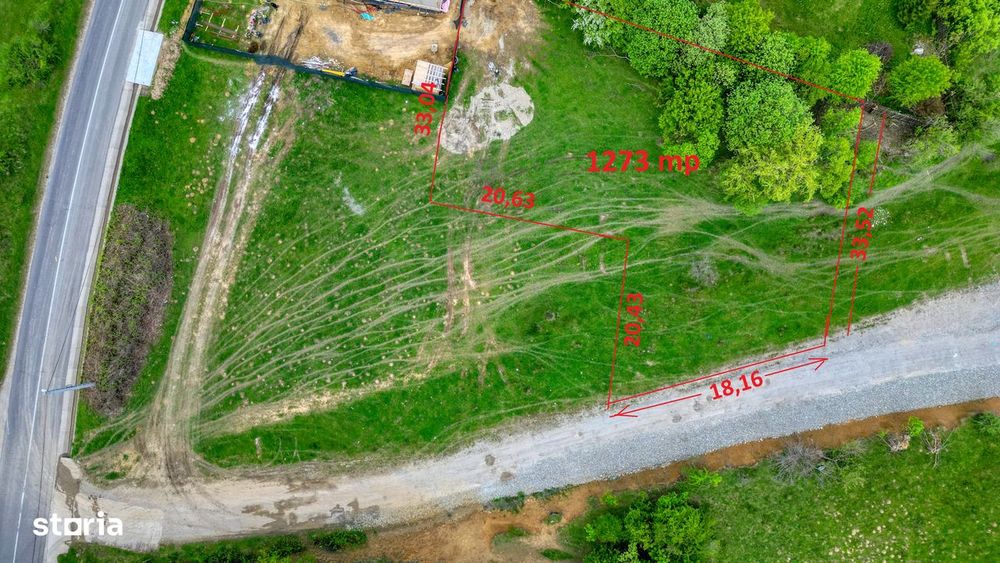 Teren intravilan 1273 mp zona Bran(Tohanita) la 4 km de Zarnesti