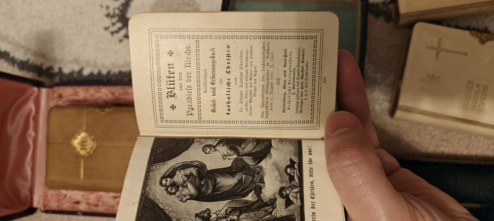Vand carti religioase în limba germana din 1884-97 1900 etc.