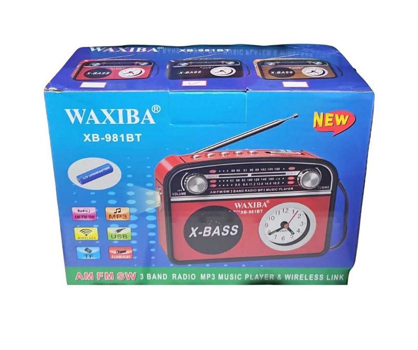 Преносимо радио с фенерче и часовник