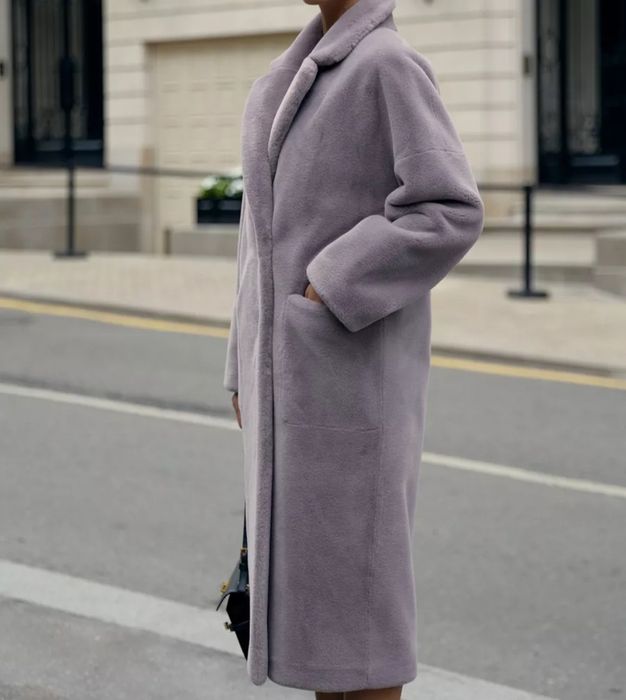 Шуба из премиум экомеха