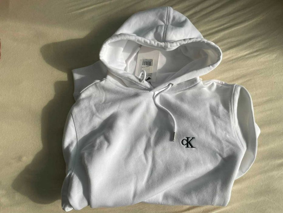 Hanorac alb Calvin Klein Jeans , marimea XS