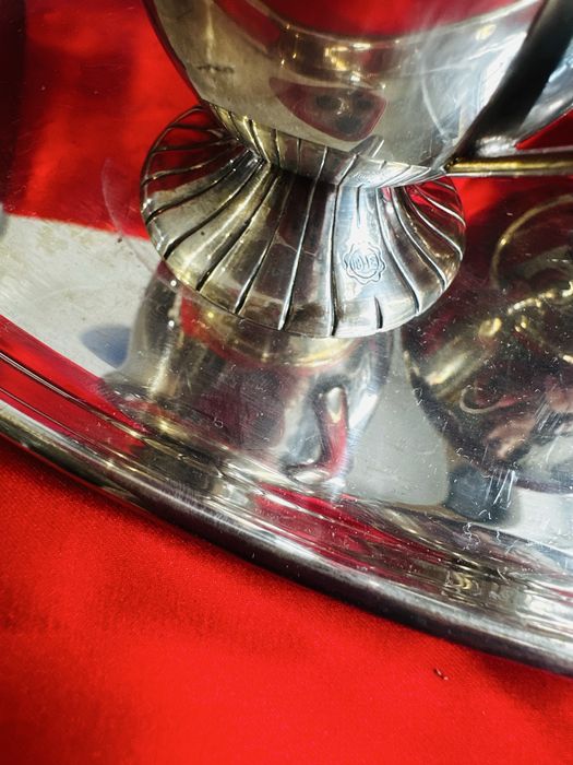 Set de servire placat cu argint