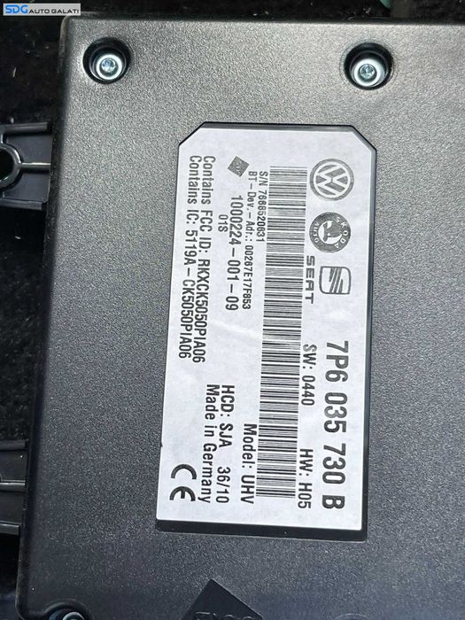 Calculator Bluetooth Volkswagen Tiguan 2008 - 2011 Cod 7P6035730B [LR1028]