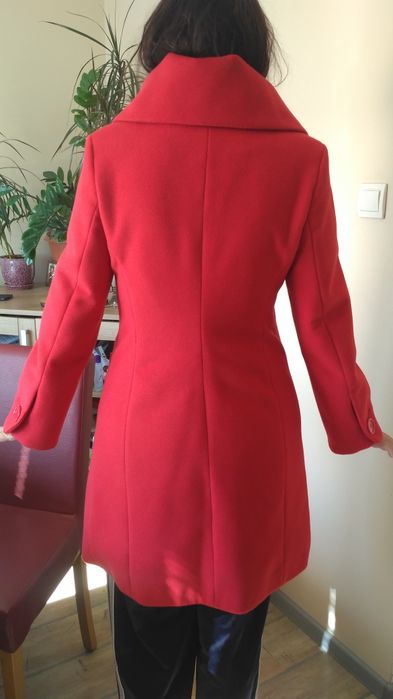 Дамско червено палто Андрюс Andrew's ladies