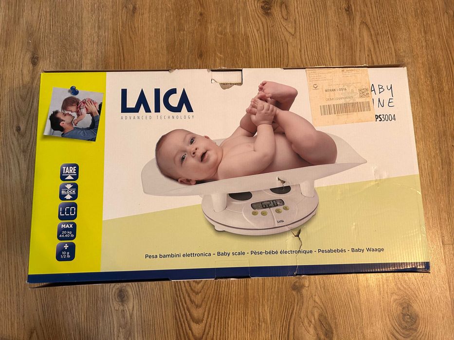 Cantar bebelusi LAICA PS3004, electronic, 20 kg, cu taler detasabil si cutie