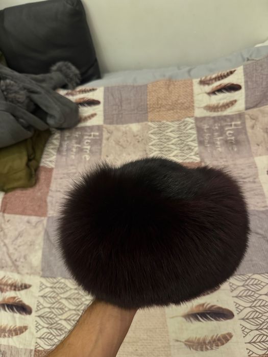 Căciulă damă - blană naturală de vulpe , impecabila