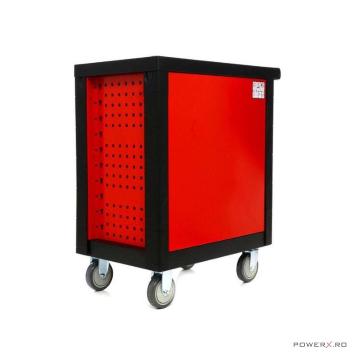 Dulap scule complet echipat cu 263 piese, pe roti, 6 sertare, Kraft