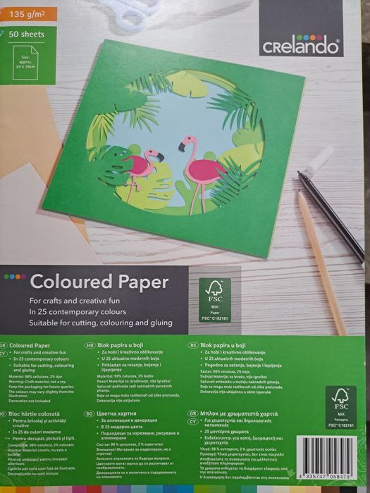 Carton colorat creație copii