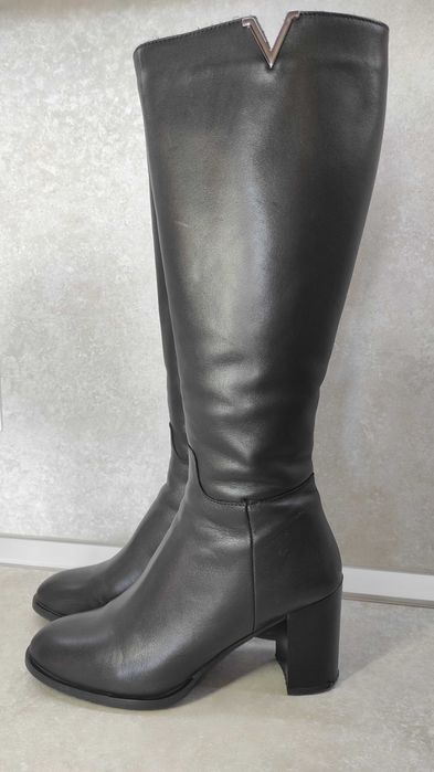 Дамски елегантни ботуши естествена кожа