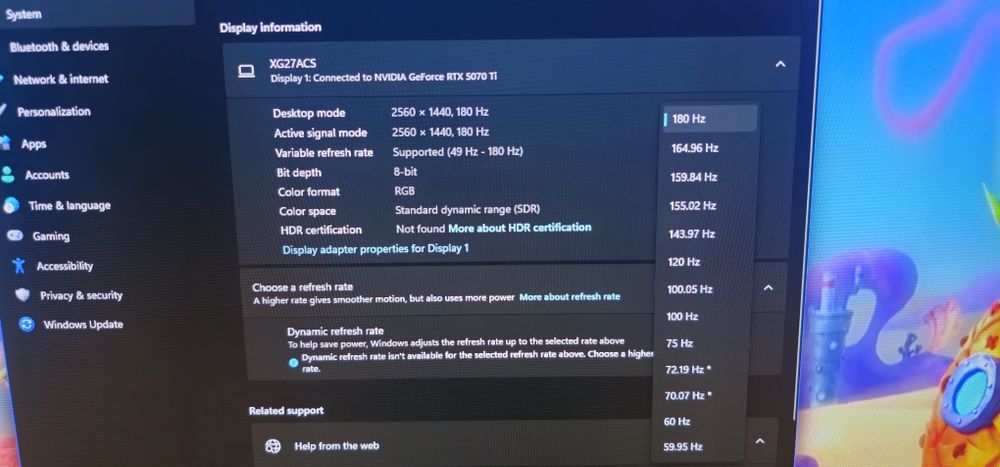 Monitor Asus ROG STRIX XG27ACS