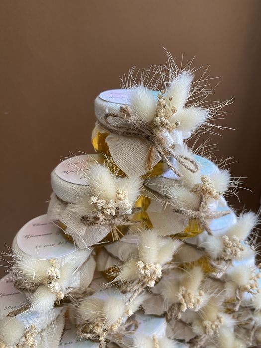 Бурканчета с мед за сватба /кръщене/погача