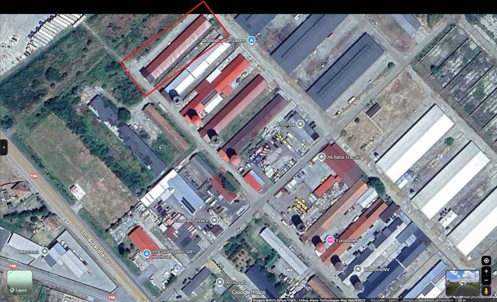 Hală pentru Depozitare in orasul SATU MARE 850 mp + Spatiu Exterior