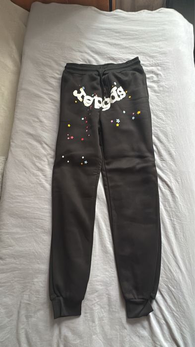 Pantaloni negri Spider