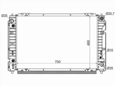 Радиатор  Mazda Tribute