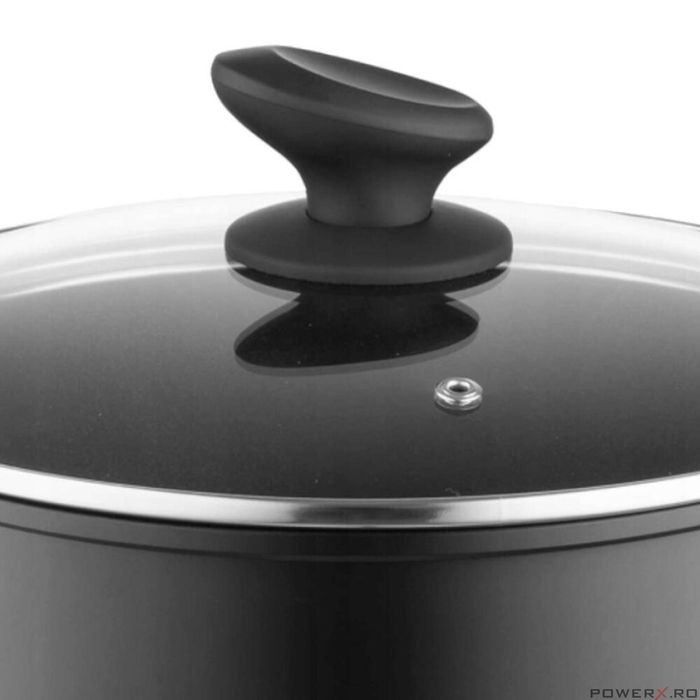 Oala joasa din aluminiu forjat, cu capac, 24cm, 2.3L, invelis